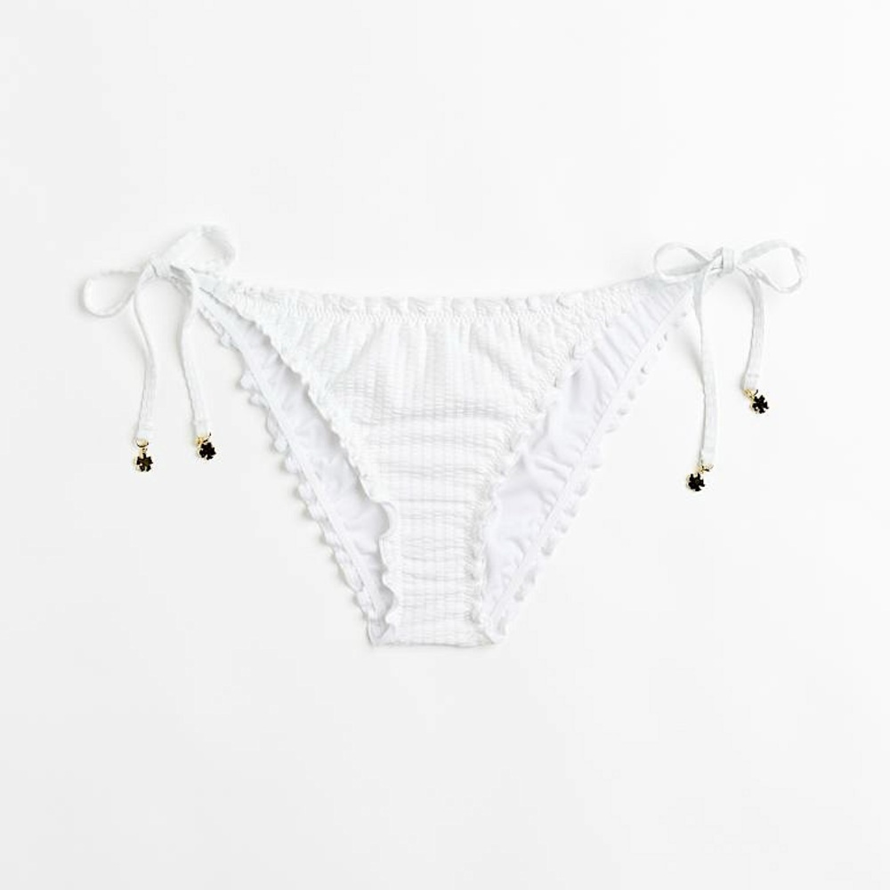 H&M White Tie Bikini Bottoms